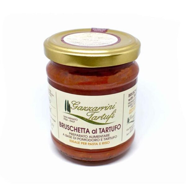 Trüffel-bruschetta – tomatenaufstrich mit schwarzem trüffel – 180 g
